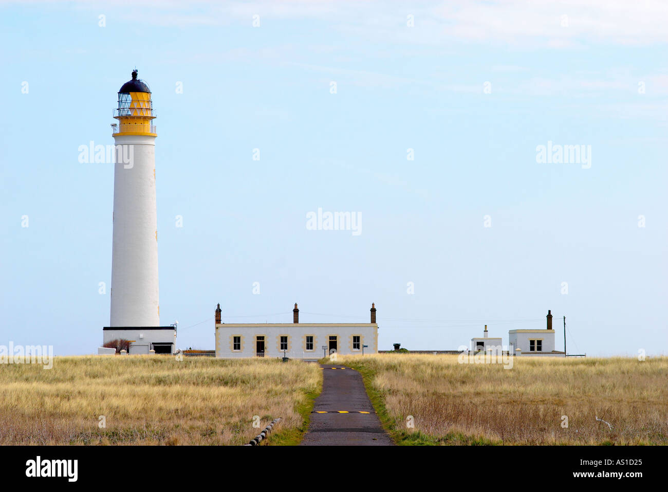 Scheune Ness Leuchtturm. East Lothian, Schottland Stockfoto