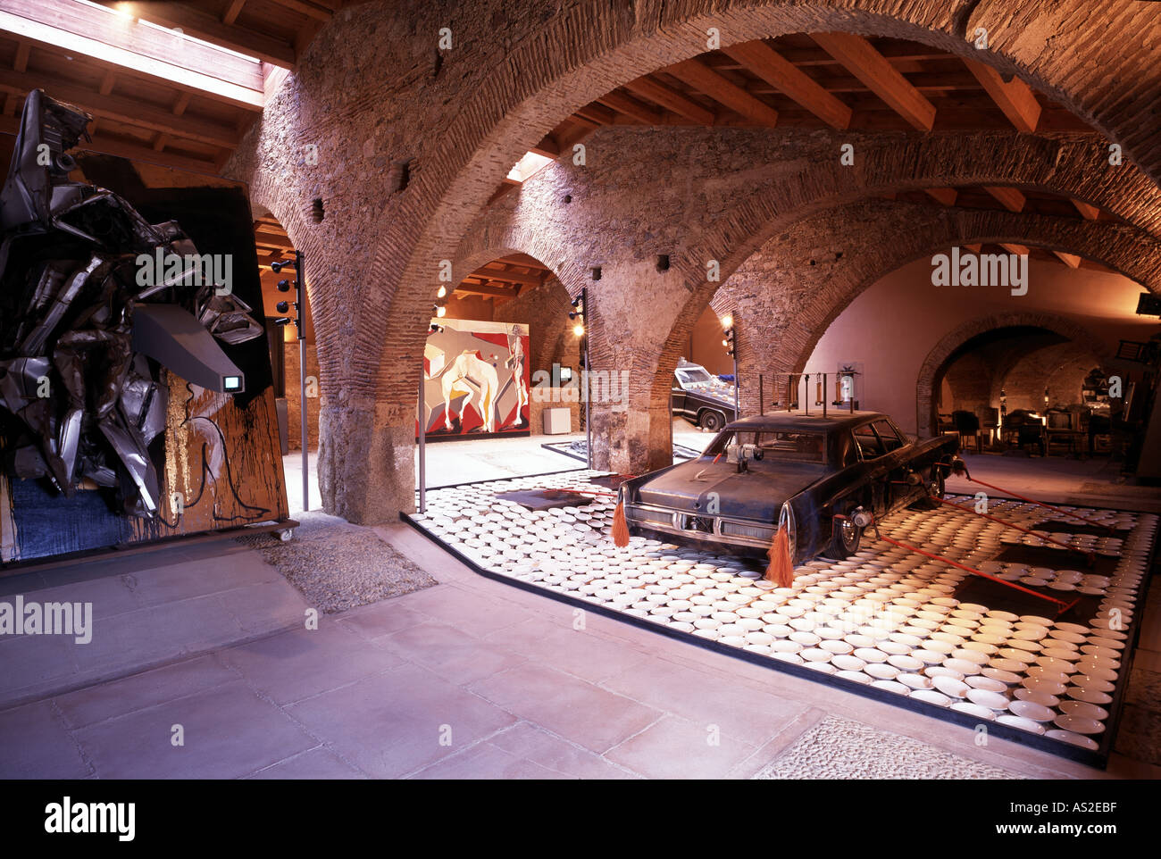 Malpartida de Cáceres, Museum Wolf Vostell, Installation 2 Stockfoto