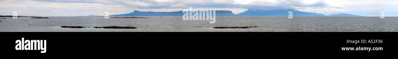 Rhum Loch Nan Ceall Eilean Ighe Süden Morar Schottland UK Europe Stockfoto