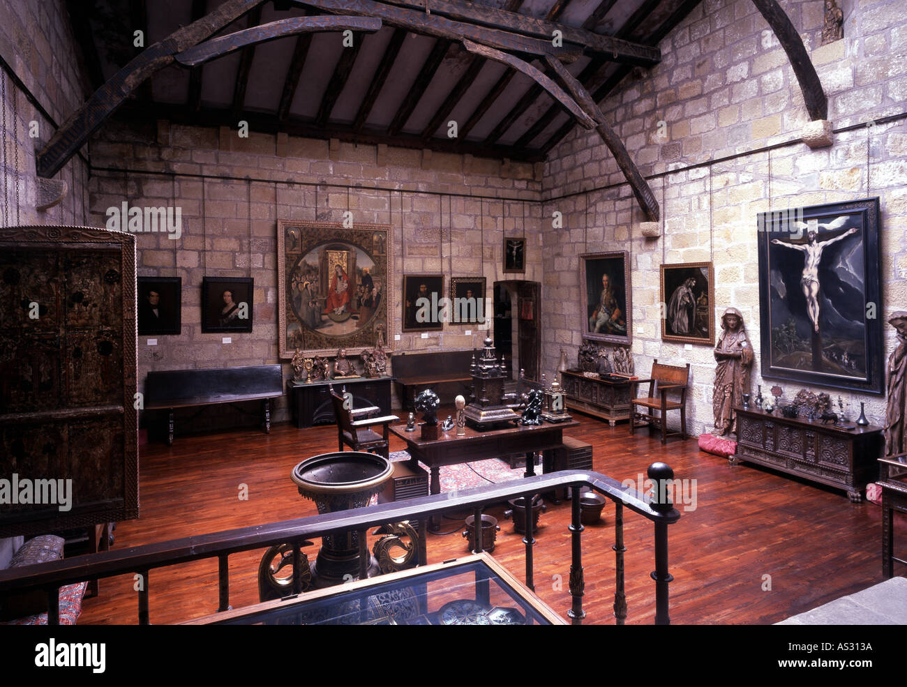 Zarauz, Museo Zuloaga, innen Stockfoto