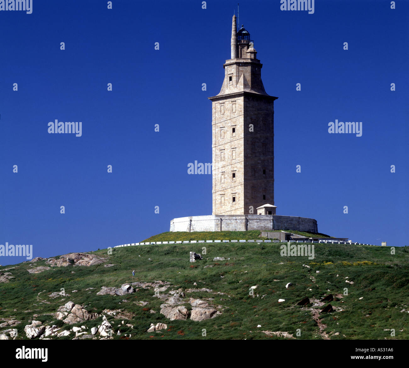 A Coruña, Herkules Leuchtturm, Stockfoto