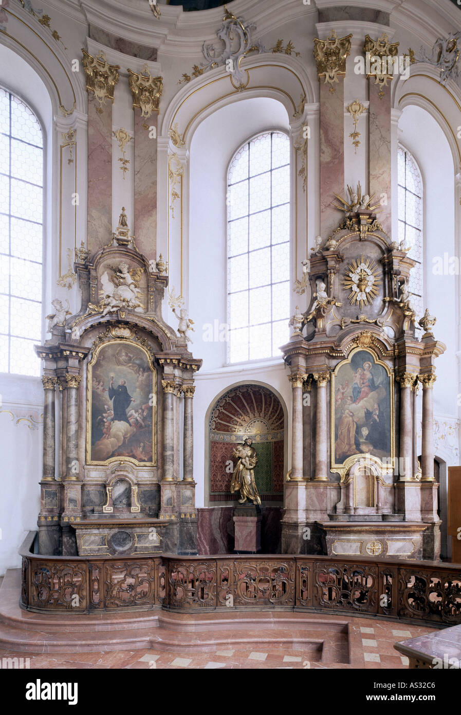 Mainz, Augustinerkirche, Stockfoto