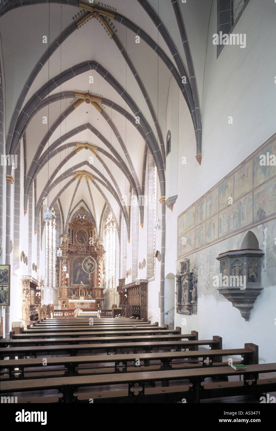 Boppard, Karmeliterkirche, Blick Nach Osten Stockfoto