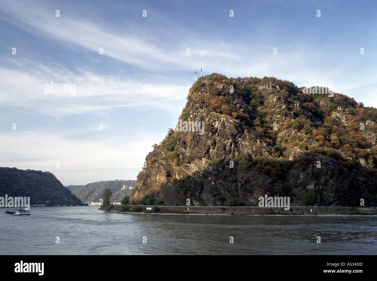 Sankt Goarshausen, Loreley, Naturlandschaft Stockfoto