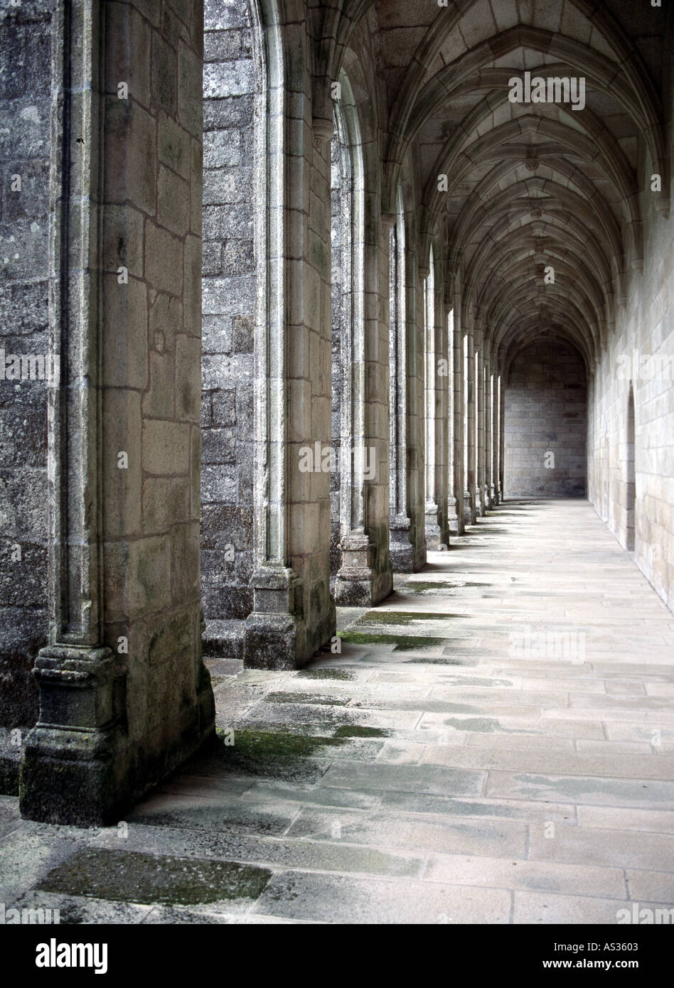Oseira, Kloster, Kreuzgang, 16. Halbmonatsschrift Stockfoto