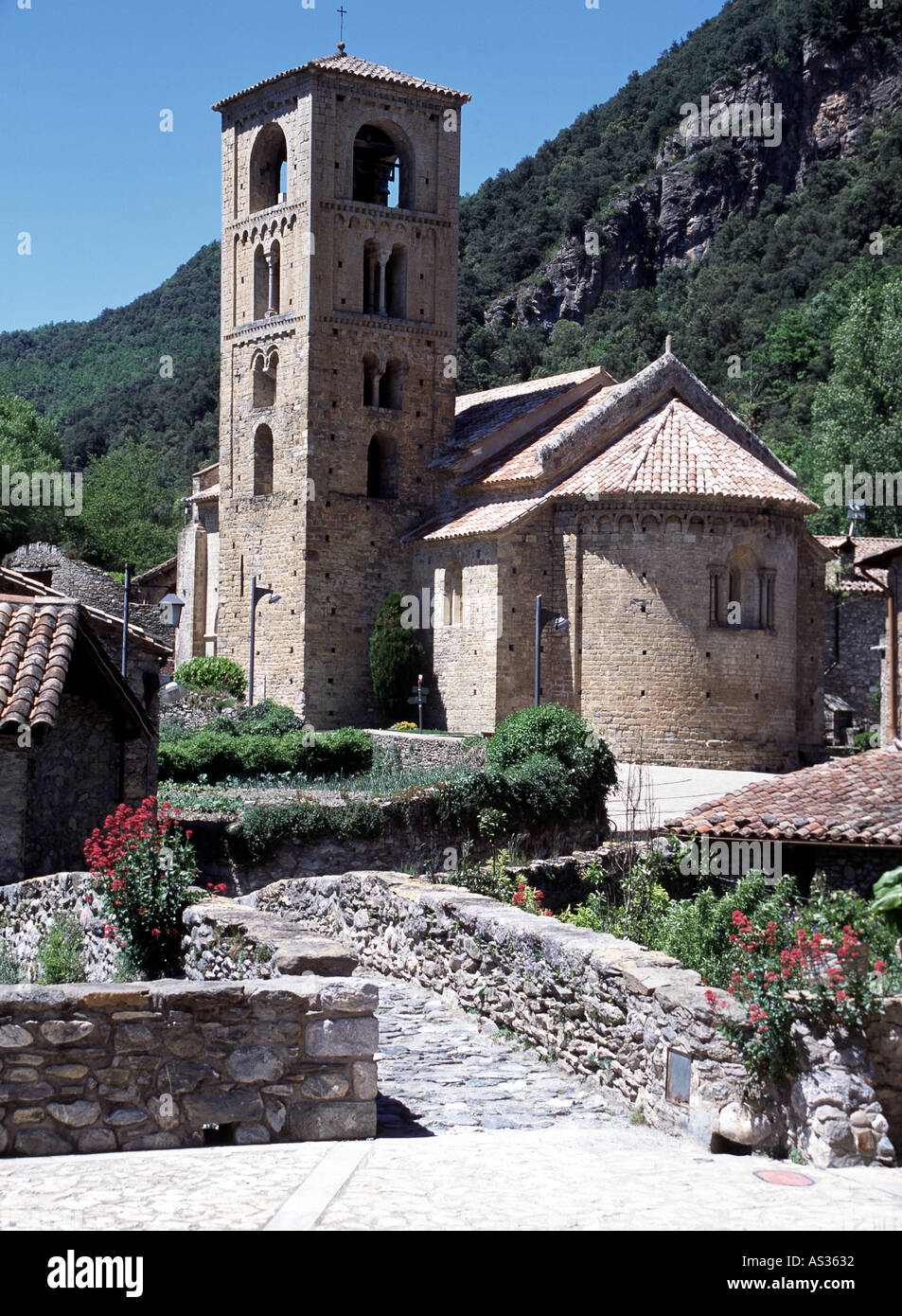 Zeugen Sie, Dorfkirche San Cristófol Aussenansicht Stockfoto