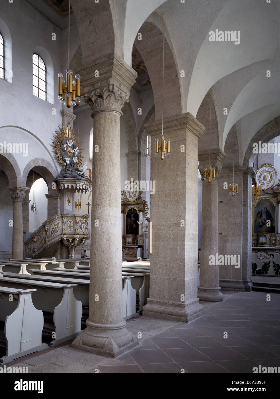 Huysburg Bei Halberstadt, Klosterkirche, Südliches Seitenschiff Stockfoto