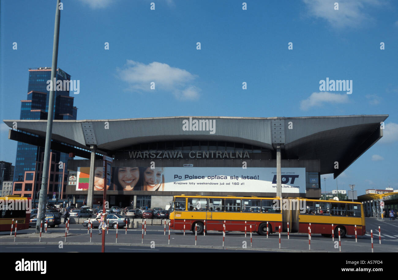 Warschau, Hauptbahnhof Stockfoto