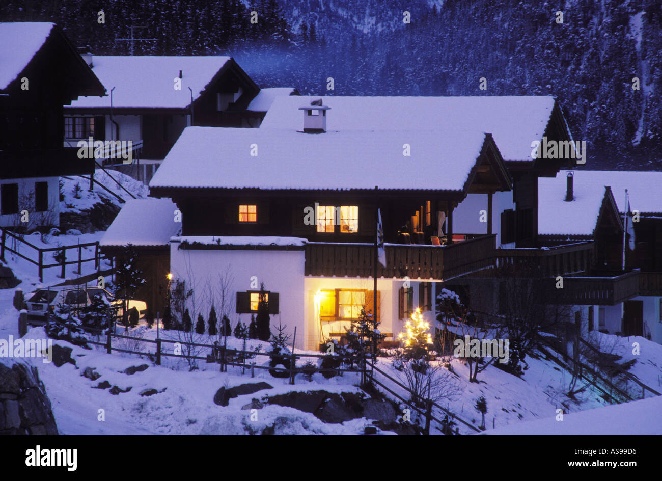 Haus in der Nähe von Savognin Schweiz Stockfoto