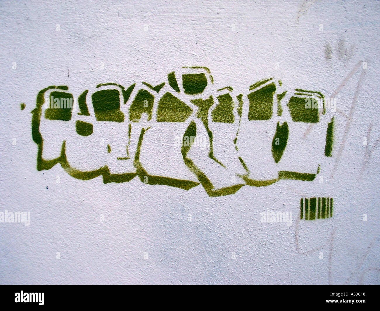 Graffiti-Ipods Stockfoto