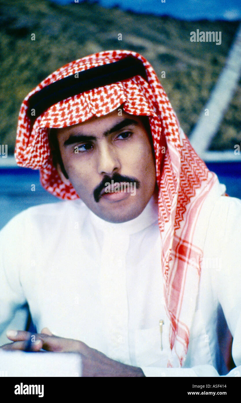 Saudi Arabien Arabische Mann Portrait Stockfoto