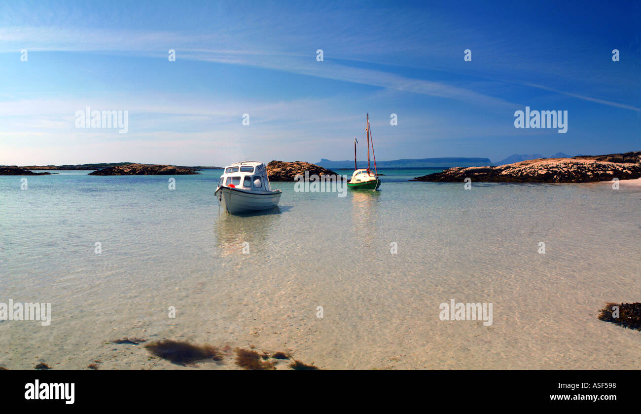 Arisaig Back Of Keppoch Loch Nan Ceall Eilean Ighe Süden Morar Schottland UK Europe Stockfoto