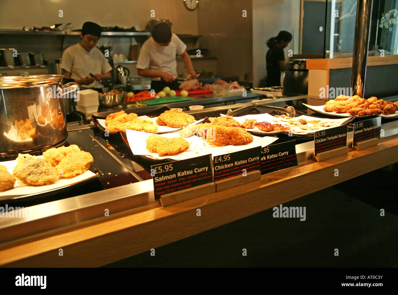 Japanischen Restaurantküche Stockfoto