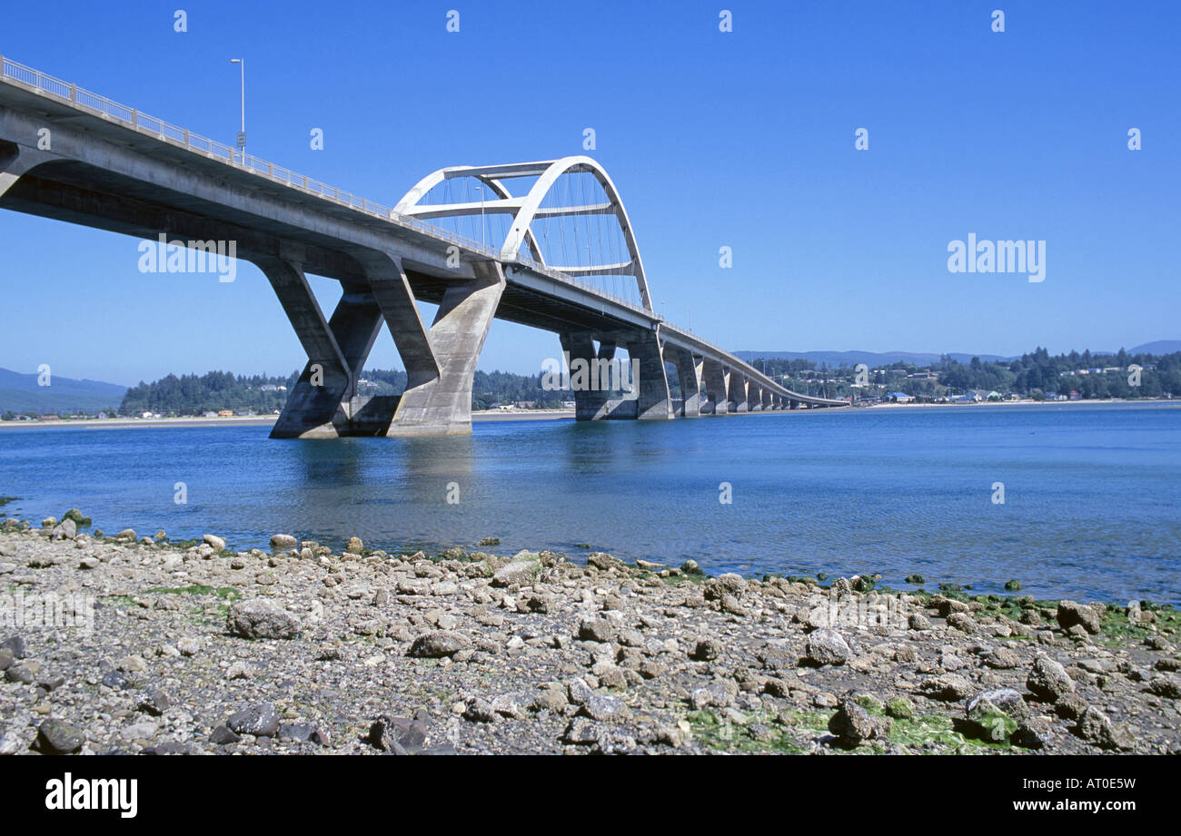 Ein Blick auf die historische Brücke Ruhestand Stockfoto