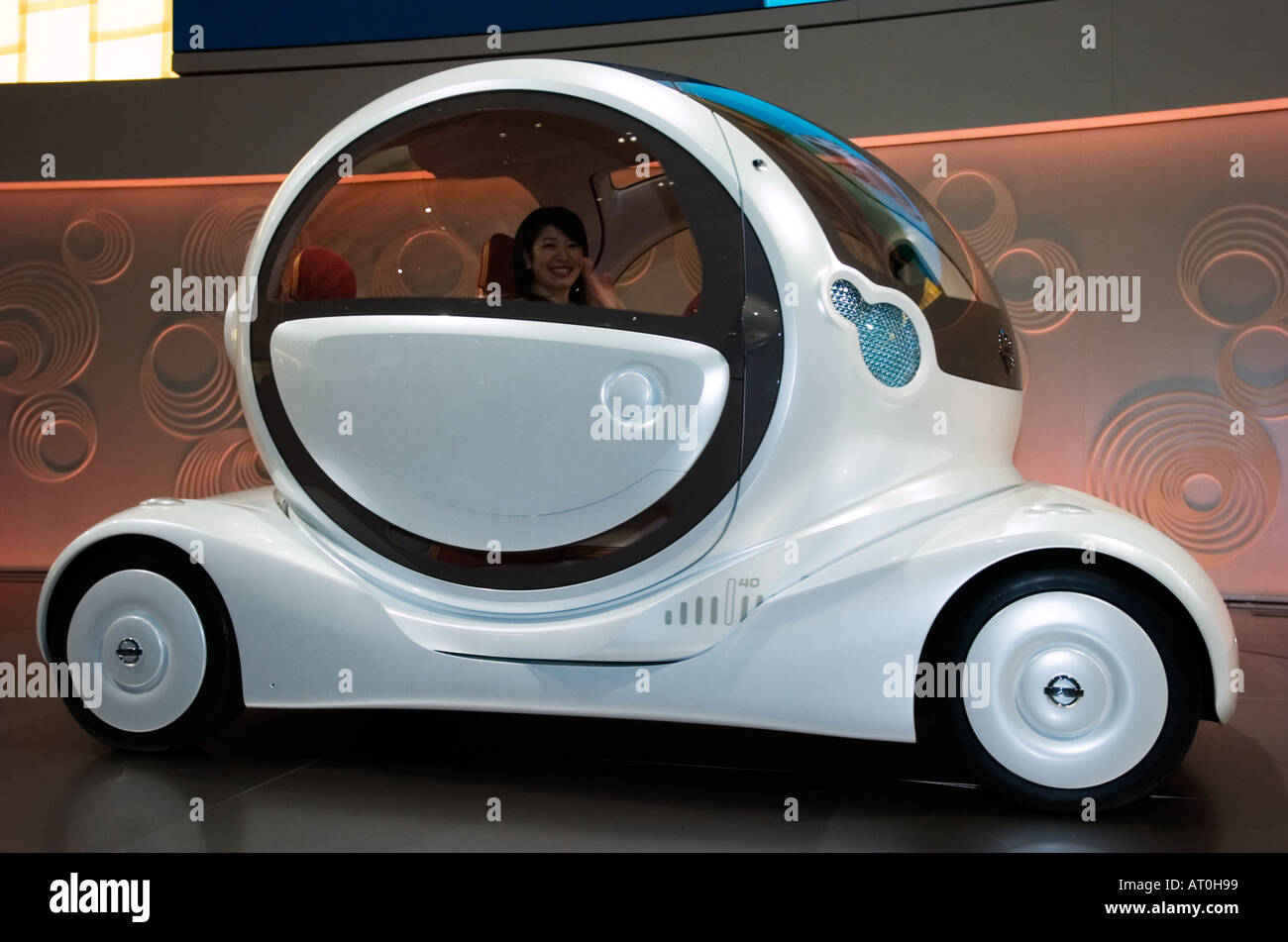 Prototyp mit drehbaren Kabine auf Nissan stehen auf Tokyo Motor Show 2005 Stockfoto