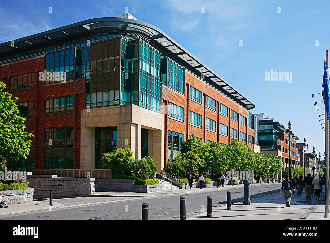 Bürgermeister Straße Büros Regeneration Dublin Irland Stockfoto