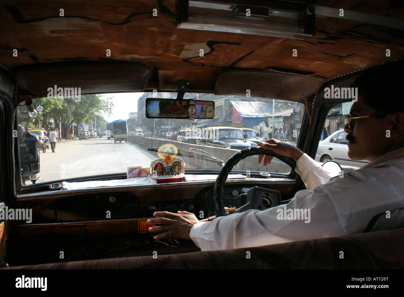 Taxi in Indien Stockfoto