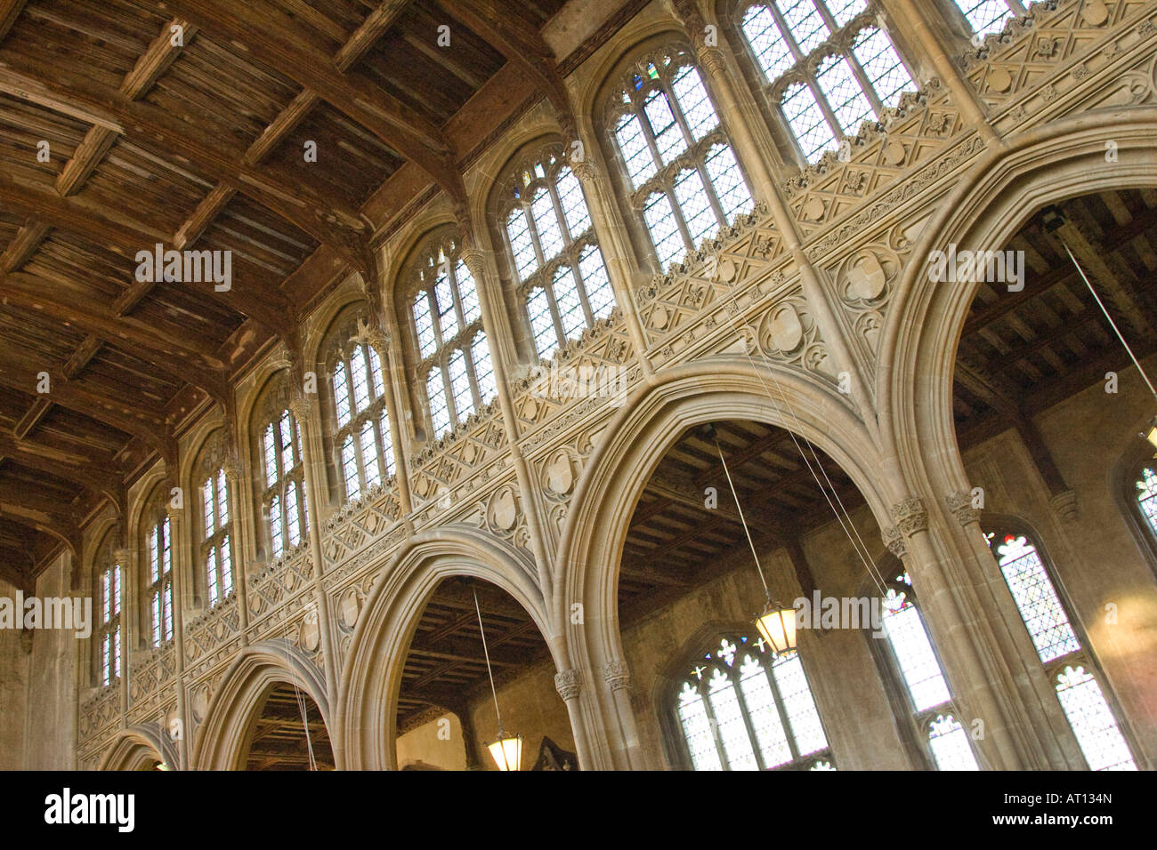 Innendach der Kirche von St. Peter & St Paul in Lavenham, Suffolk, UK Stockfoto