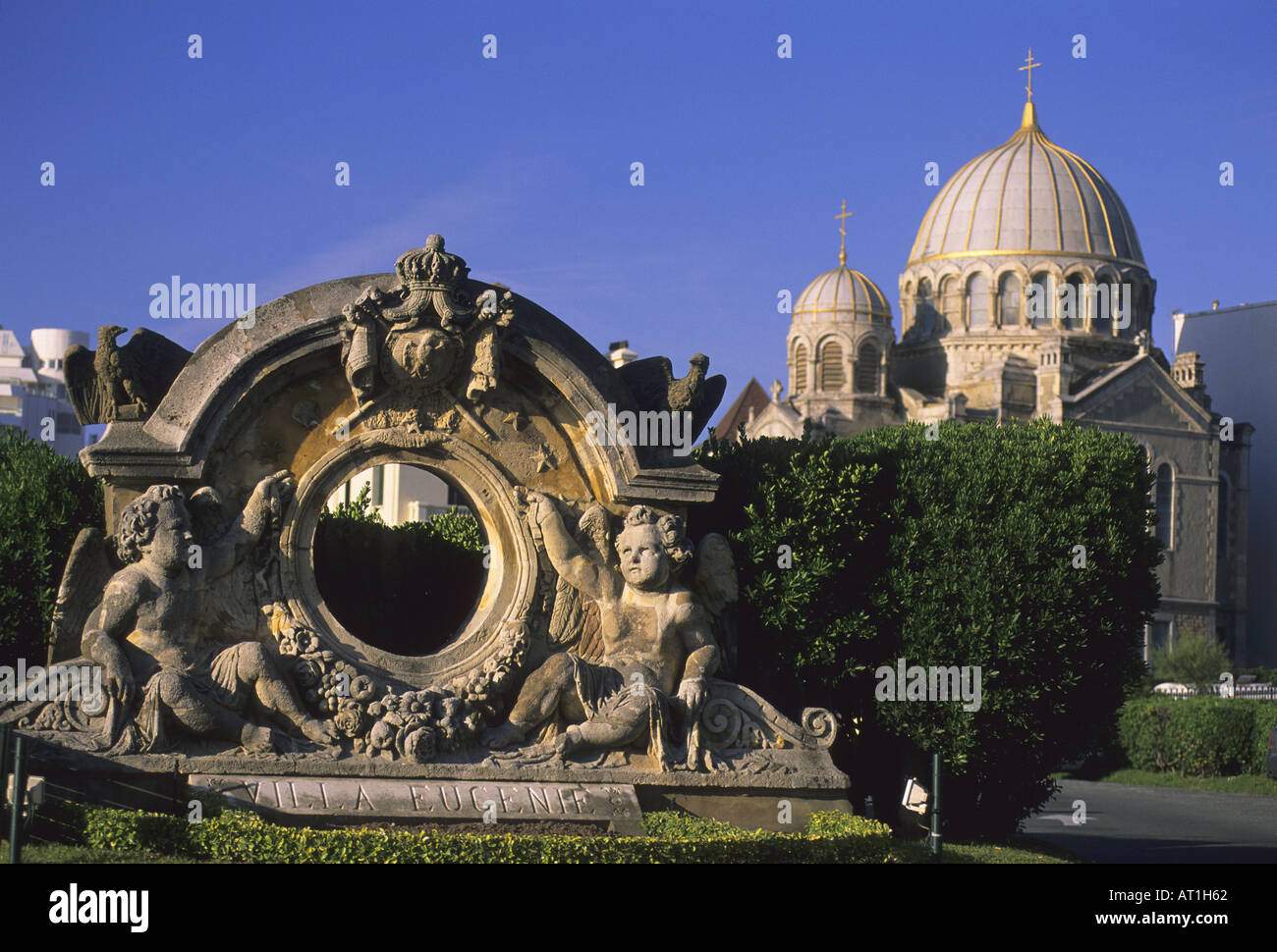 Rusian orthodoxe Kirche Biarritz Frankreich Stockfoto