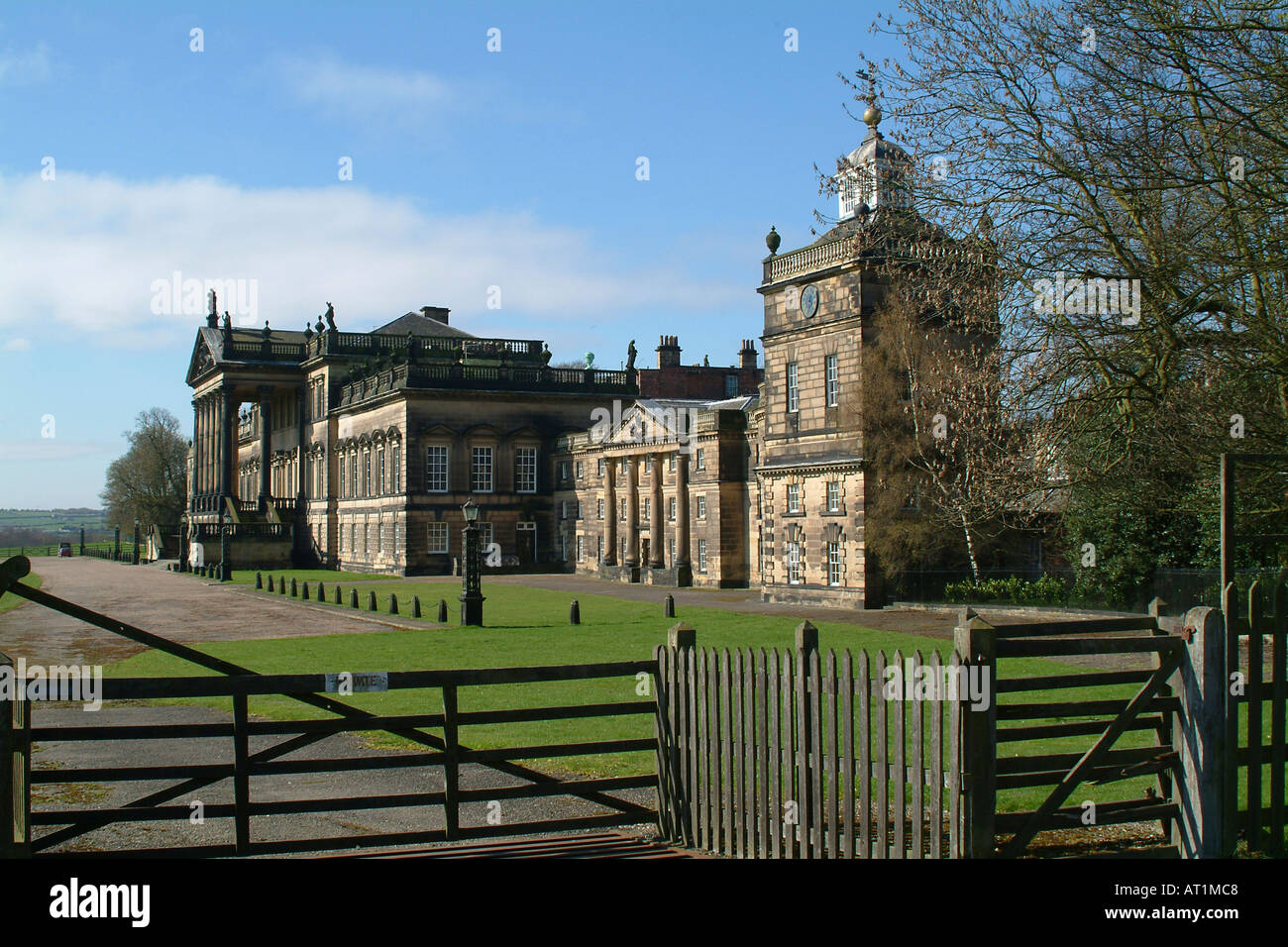 Die East Front von Wentworth Woodhouse die längste Land Haus Fassade in England, Rotherham South Yorkshire Stockfoto