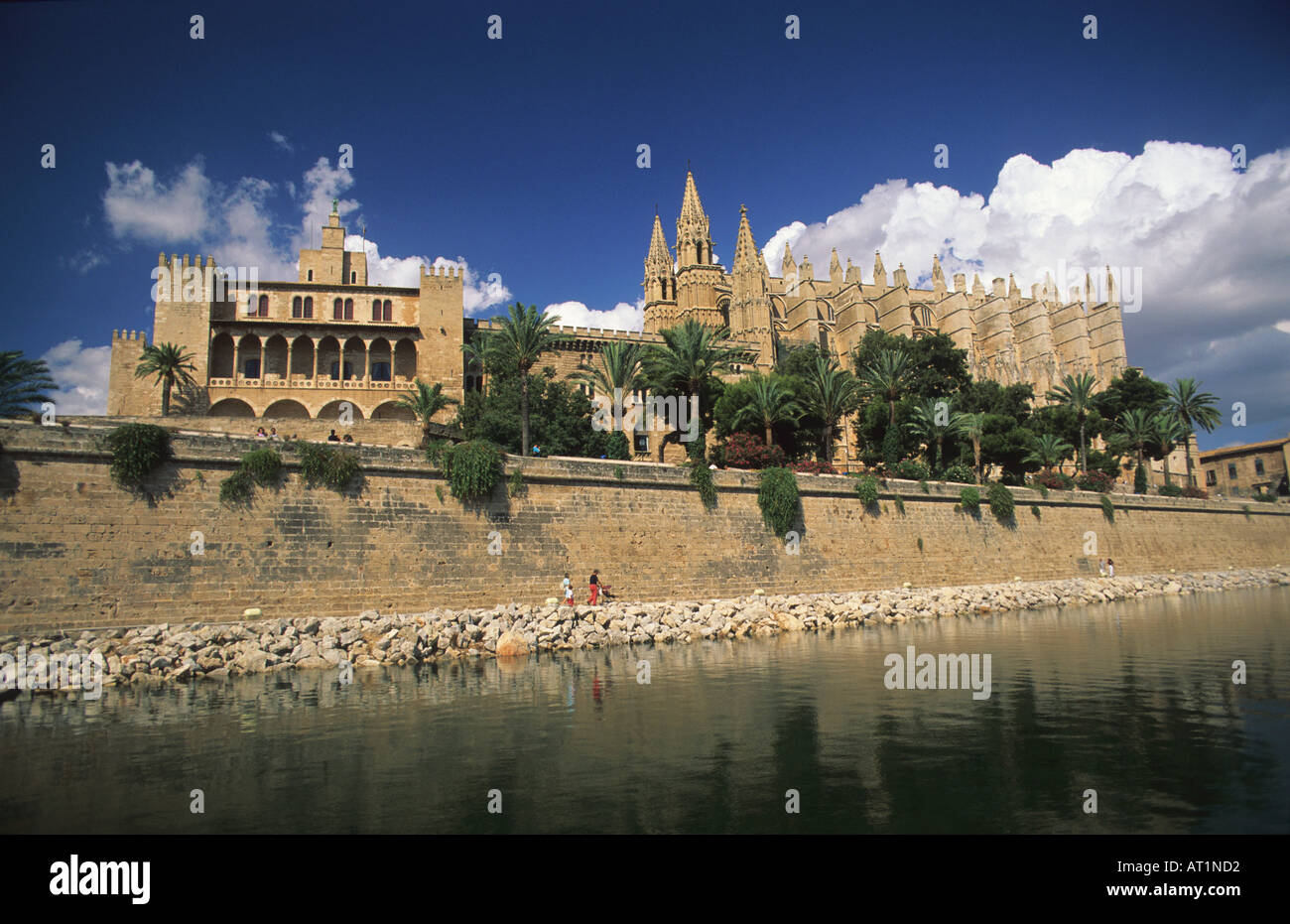 Kathedrale von Palma De Mallorca Ghotic Kunst Mallorca die Balearen-Spanien Stockfoto