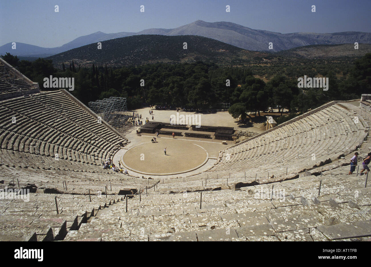 Epidauros griechische Theater Athen Griechenland Stockfoto