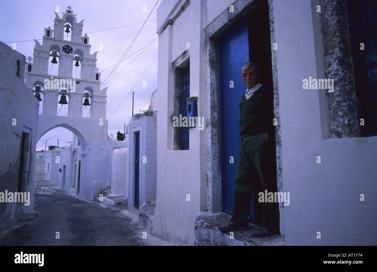 Santorini Insel Thira Insel griechische Inseln Griechenland Stockfoto