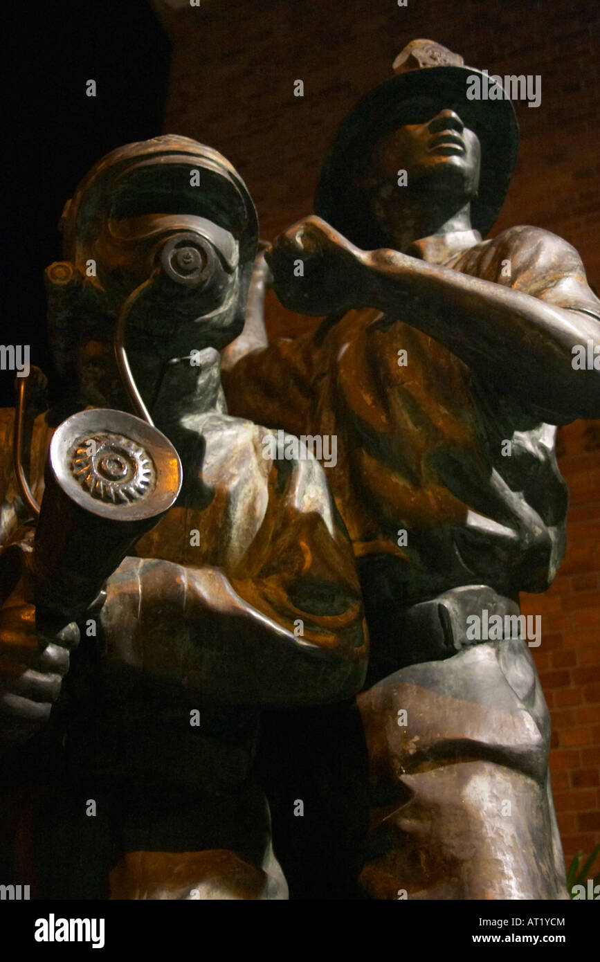 Firegbrigade Denkmal, Singapur Stockfoto