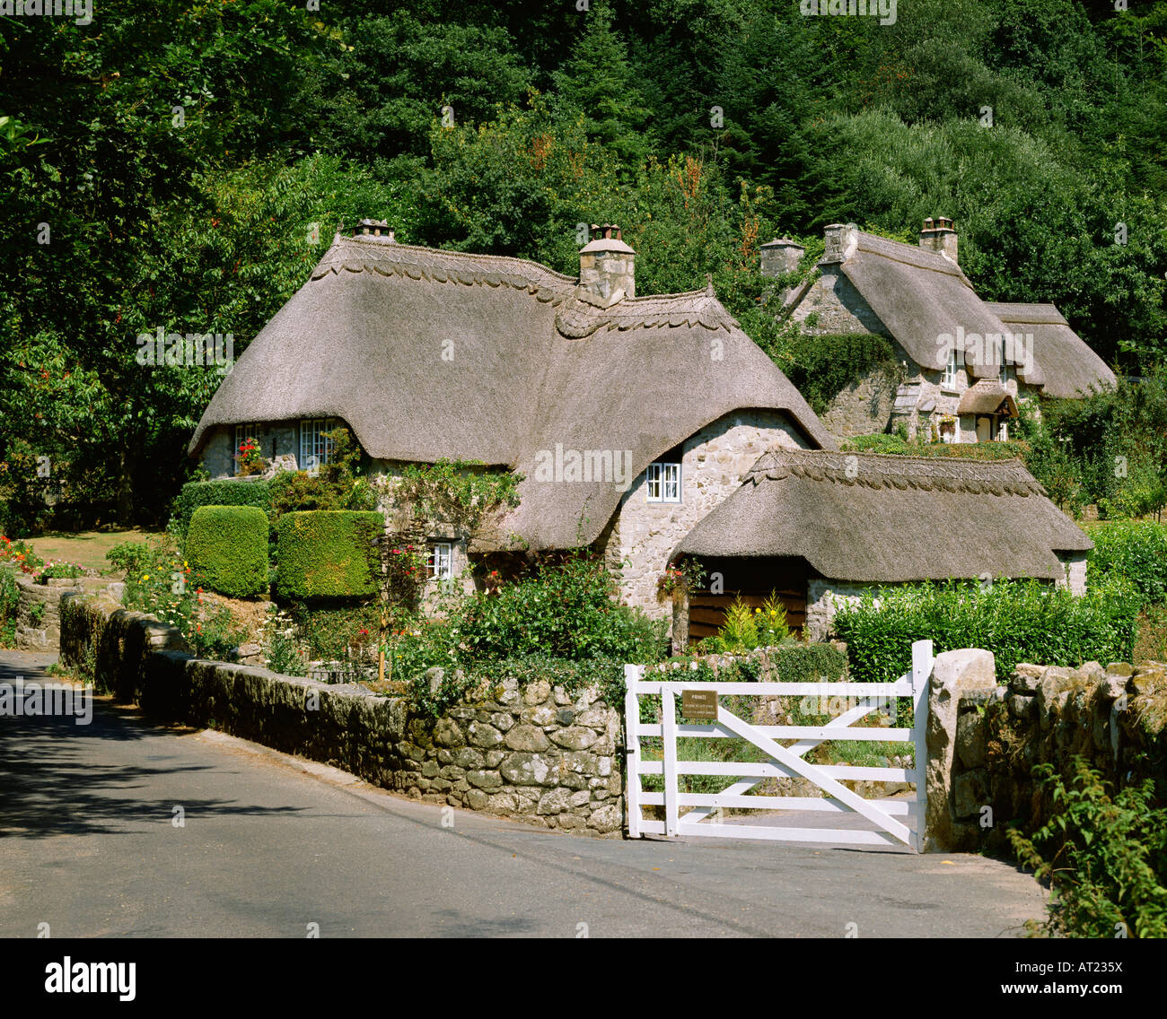 GB DEVON DARTMOOR BUCKLAND IM MOOR Stockfotografie Alamy