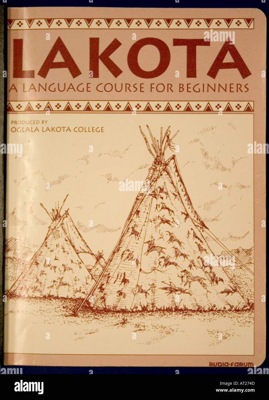 American Indian Lakota-Sprachkurs für Anfänger in der zentralen Bibliothek Marquette gefunden. Minneapolis Minnesota MN USA Stockfoto