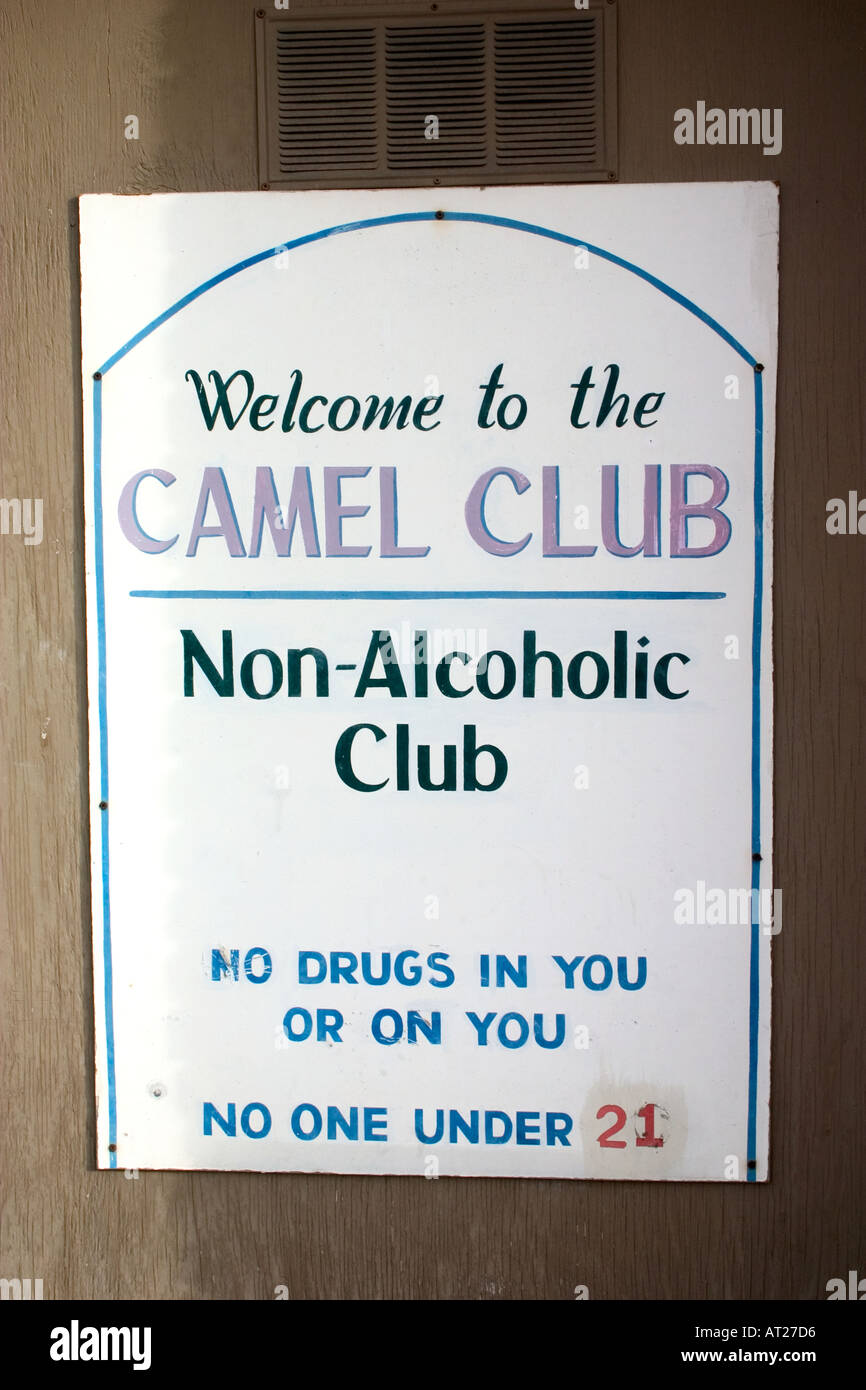 Camel Club alkoholfreie Sign. St Paul Minnesota MN USA Stockfoto