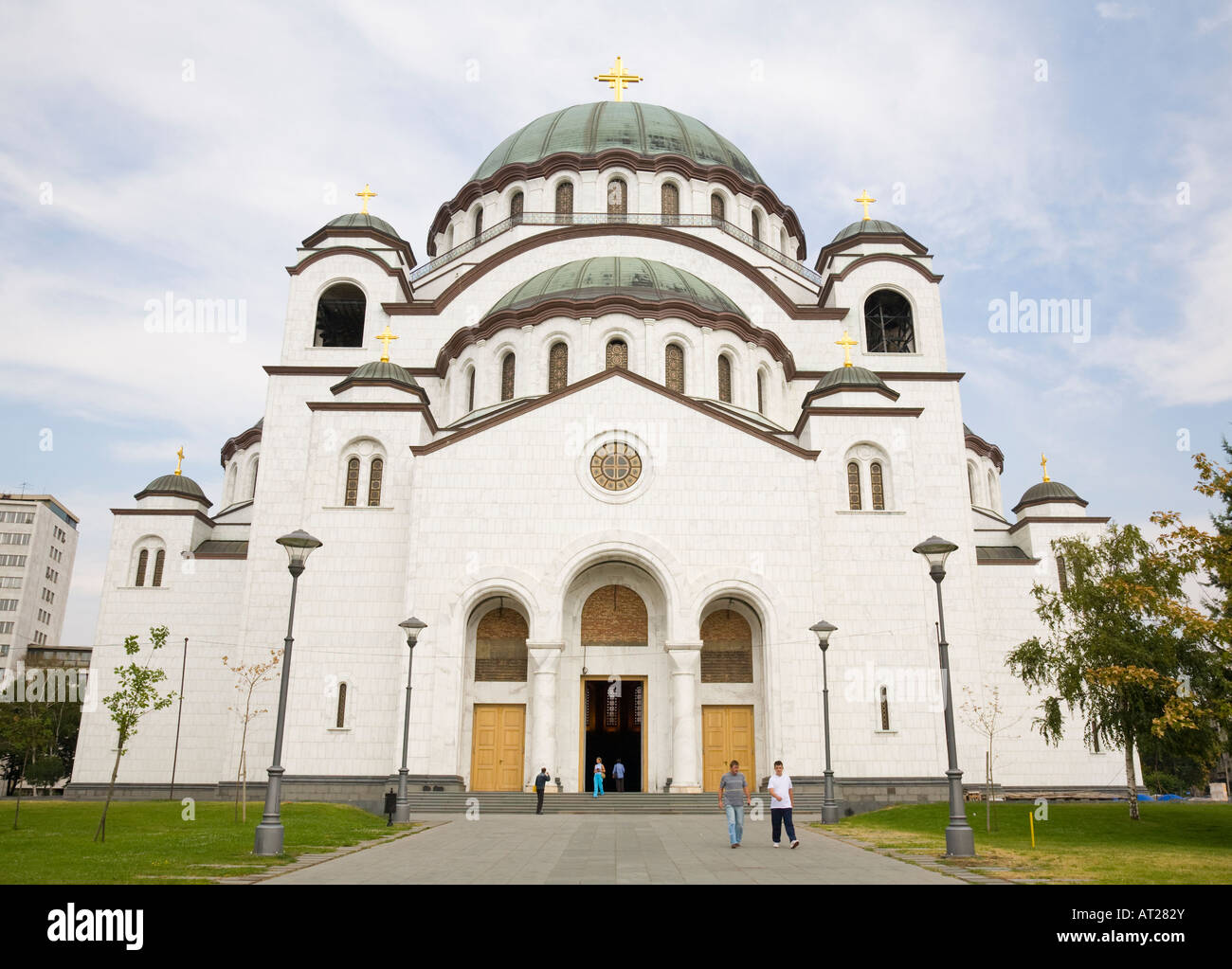 Die Kathedrale des Heiligen Sava in Belgrad, die größte christliche orthodoxe Kathedrale der Welt Stockfoto