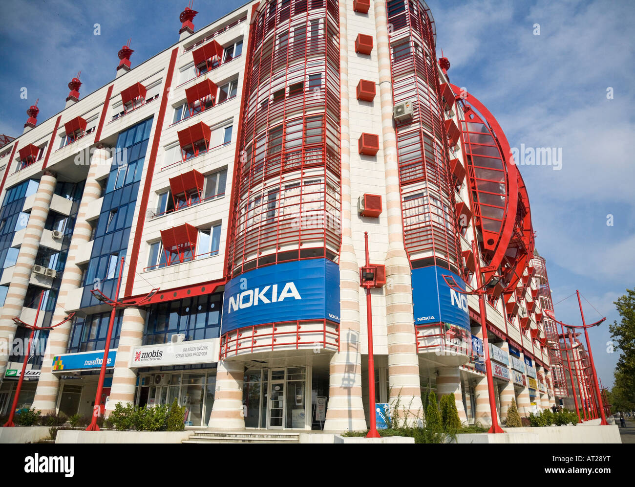 Ein Geschäftshaus in Neu-Belgrad Stockfoto