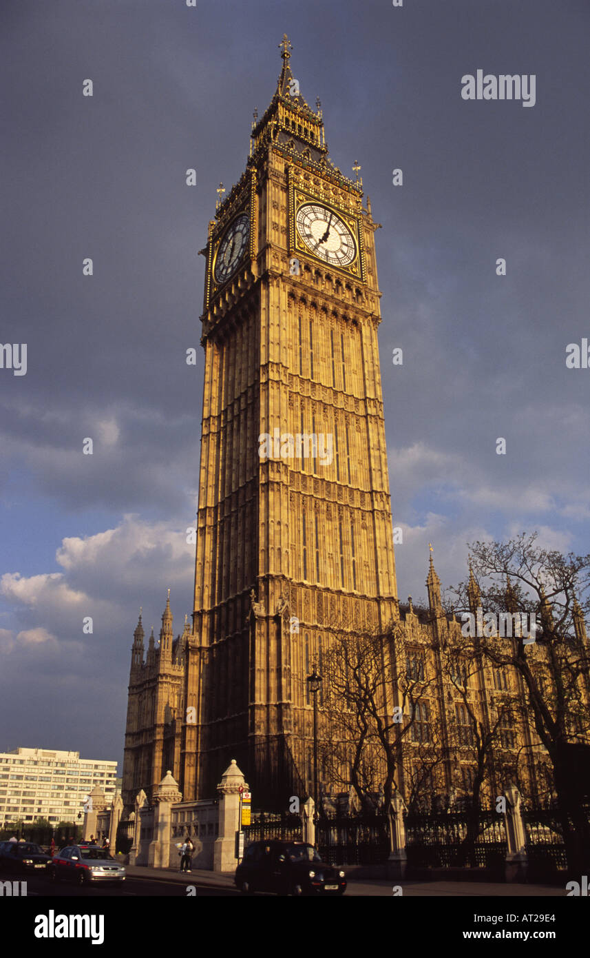 Big Ben Clock und die Häuser des Parlaments Westminster London UK Stockfoto