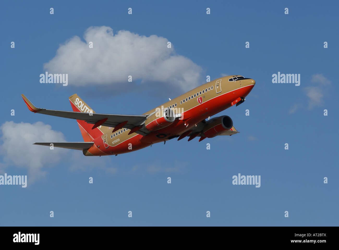 Southwest Airlines Boeing 737 von Albuquerque International Sunport Stockfoto