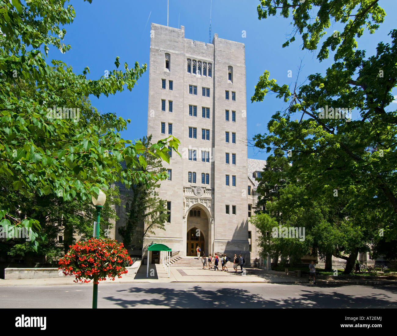 Memorial Union Building auf dem Campus der Indiana University Bloomington Indiana Stockfoto