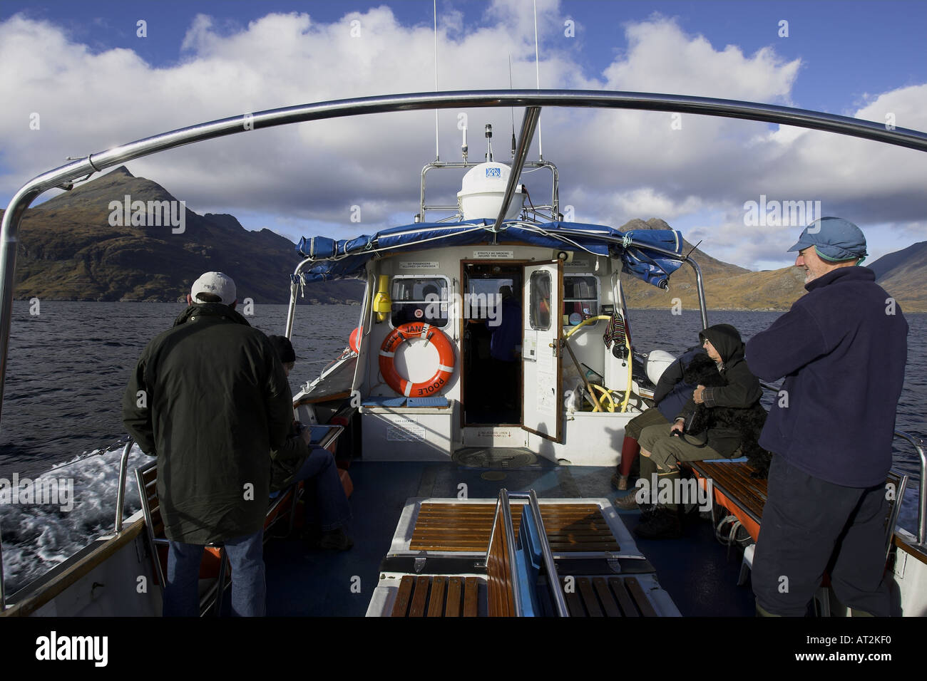 Bella Jane Boat Trip von Elgol, das Herzstück der Cullins Stockfoto