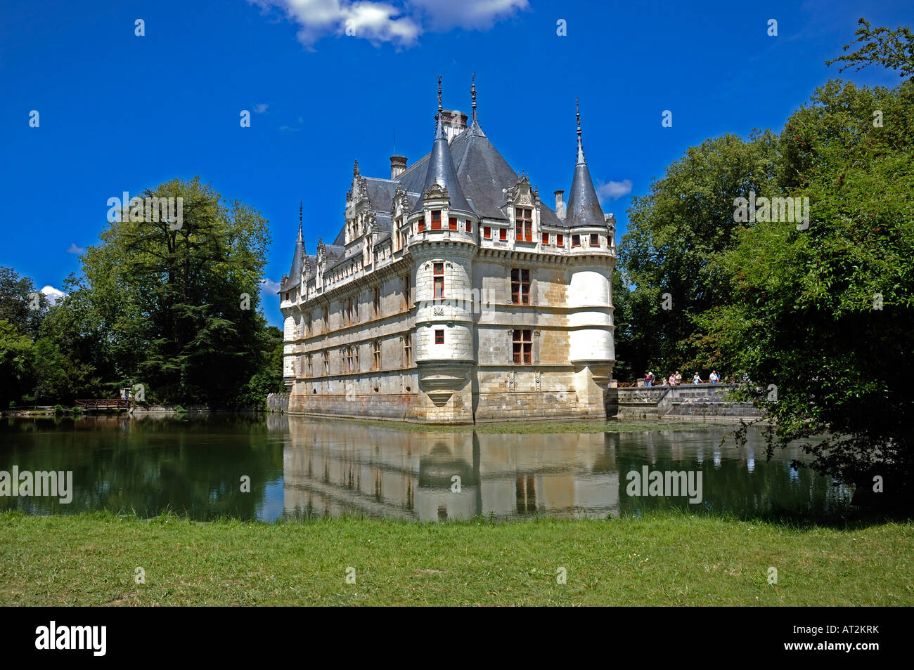 Touraine Loire-Tal Frankreich "Château d'Azay le Rideau" Stockfoto