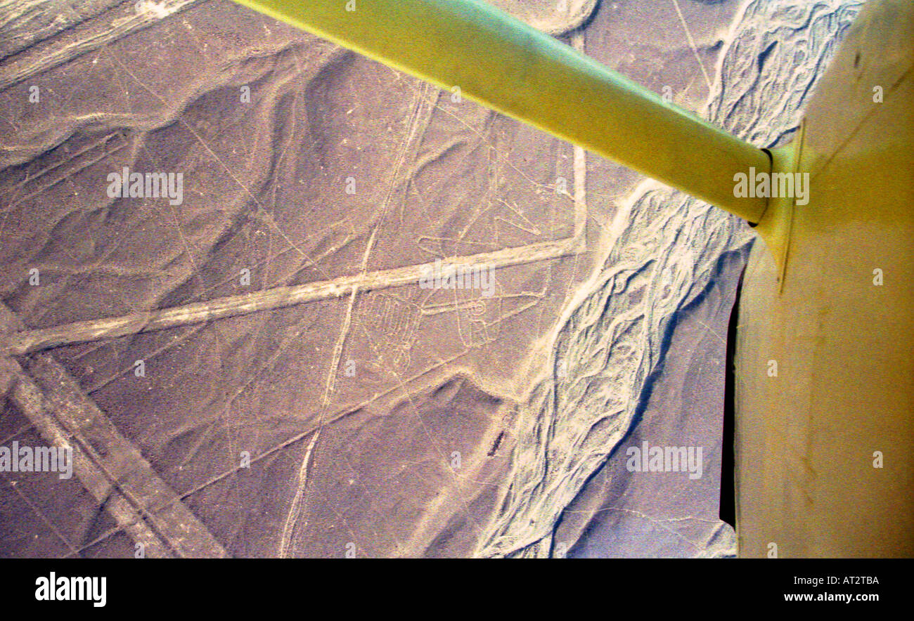 Luftaufnahme von Nasca, Peru Stockfoto