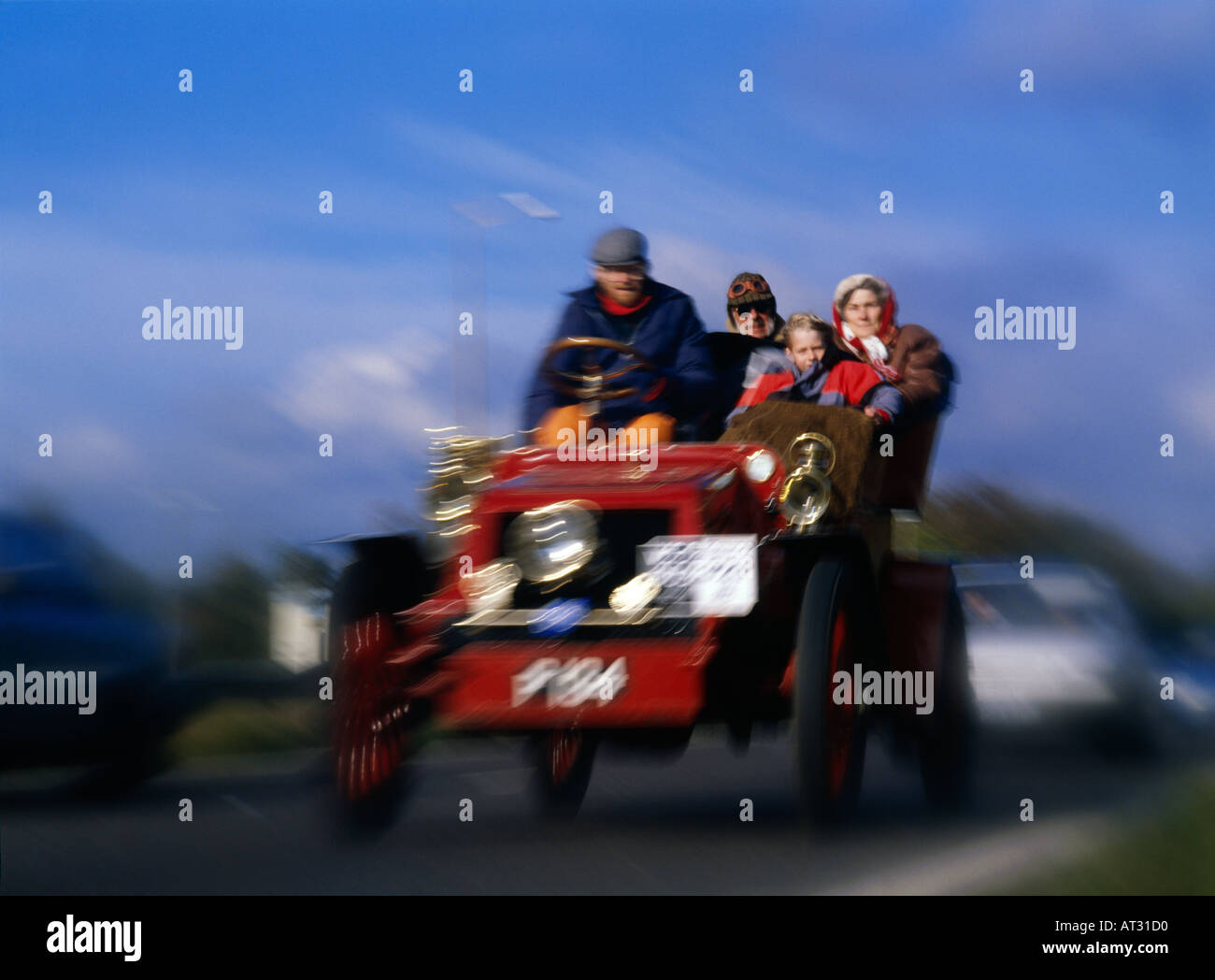 Oldtimer in London nach Brighton Rallye England Stockfoto