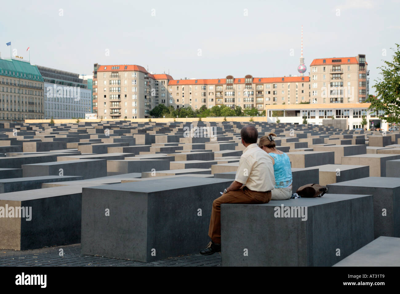 Denkmal für die ermordeten Juden Europas in Deutschlands Hauptstadt Stadt Berlin Stockfoto