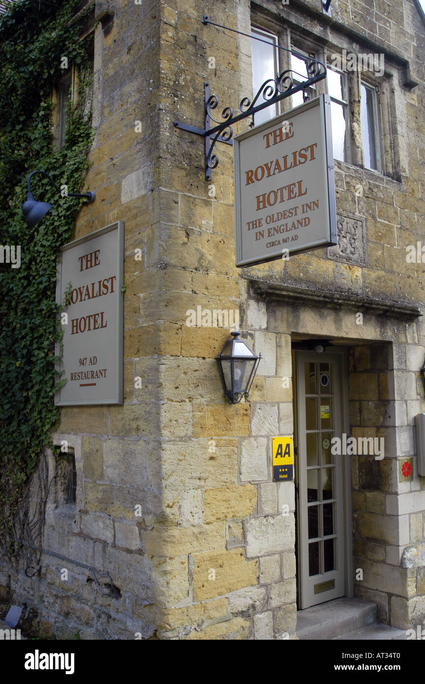 Das Royalist Hotel verstauen in der Gloucestershire England GB UK EU Europa würde Stockfoto