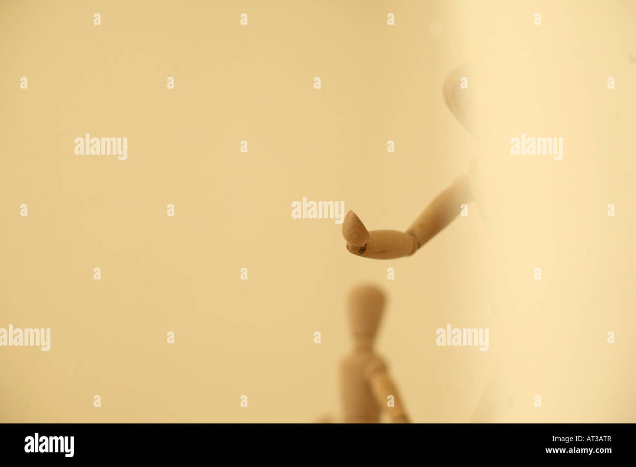 Hölzerne Künstler Modelle Stockfoto