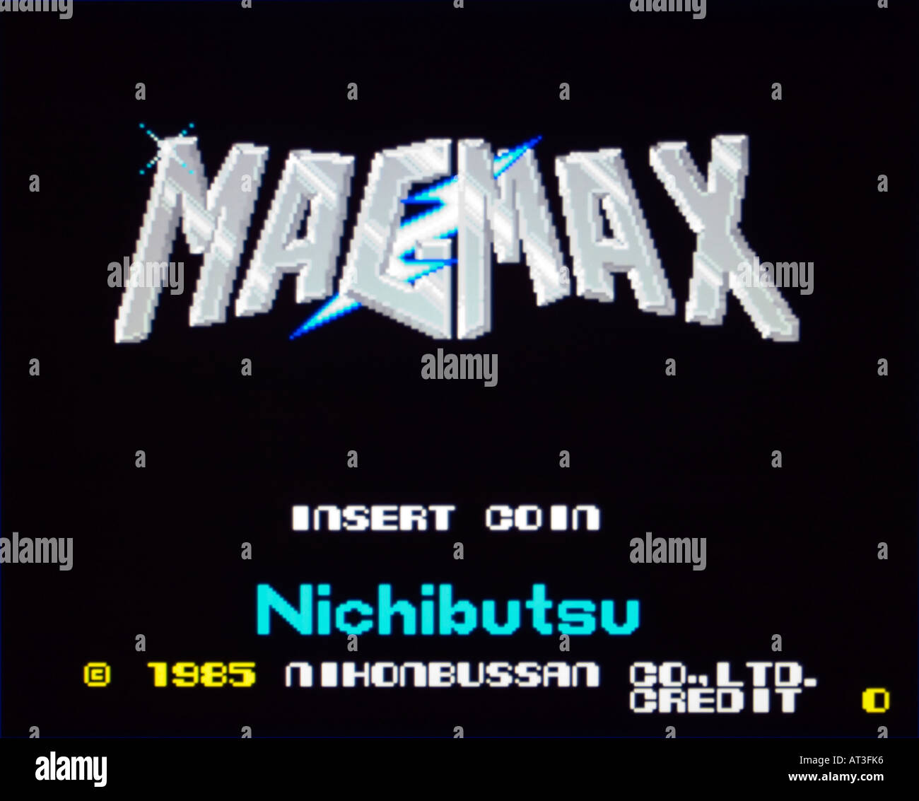 Mag Max Nihon Bussan Nichibutsu 1985 Vintage Arcade Videospiel Screenshot - nur zur redaktionellen Nutzung Stockfoto
