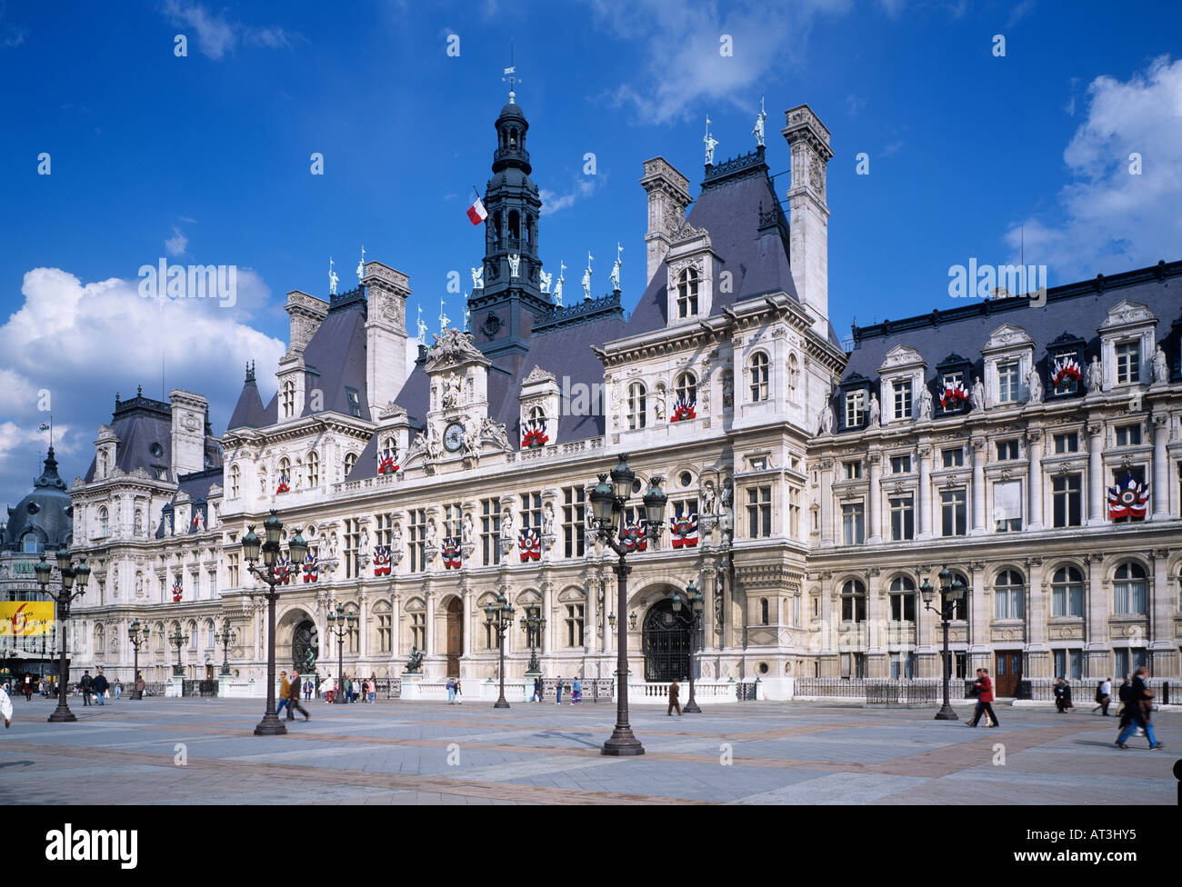 Hotel de Ville Paris Frankreich Stockfoto