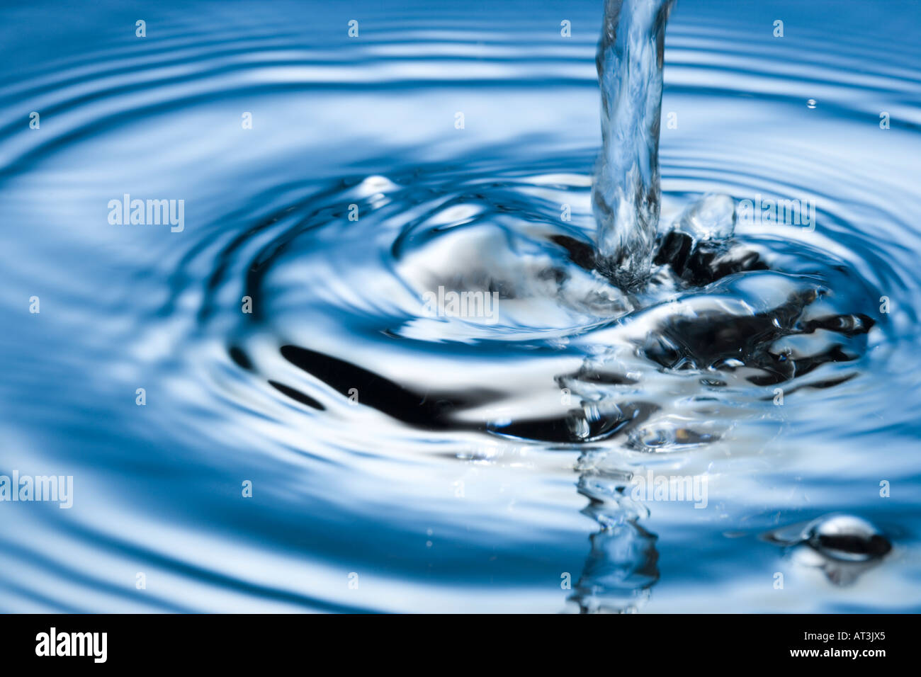 Gießen Wasser. Stockfoto