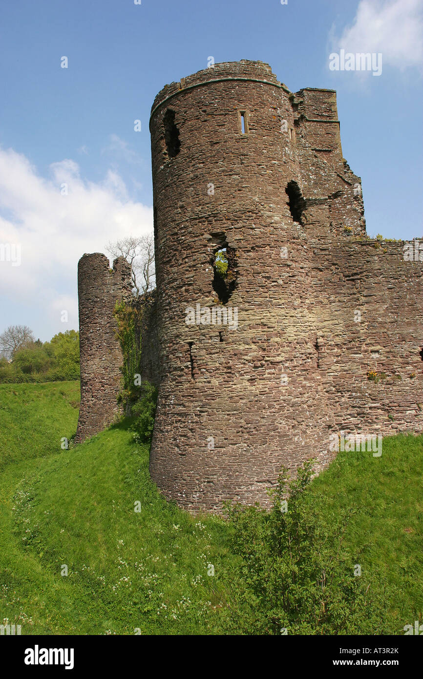 UK Herefordshire Grosmont Burg Stockfoto