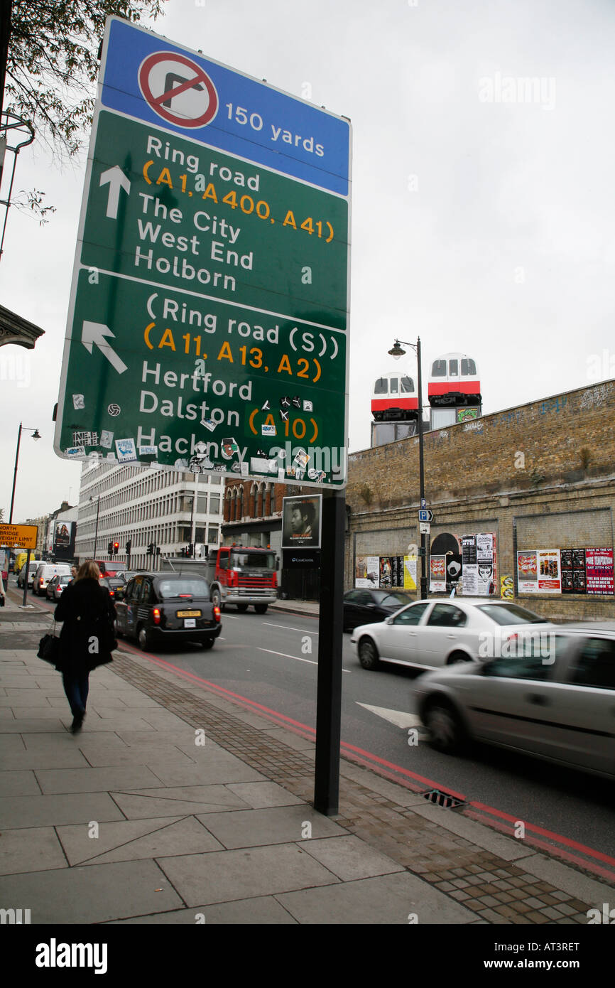 Dorf-U-Bahn-Projekt auf Great Eastern Street, Shoreditch, London Stockfoto