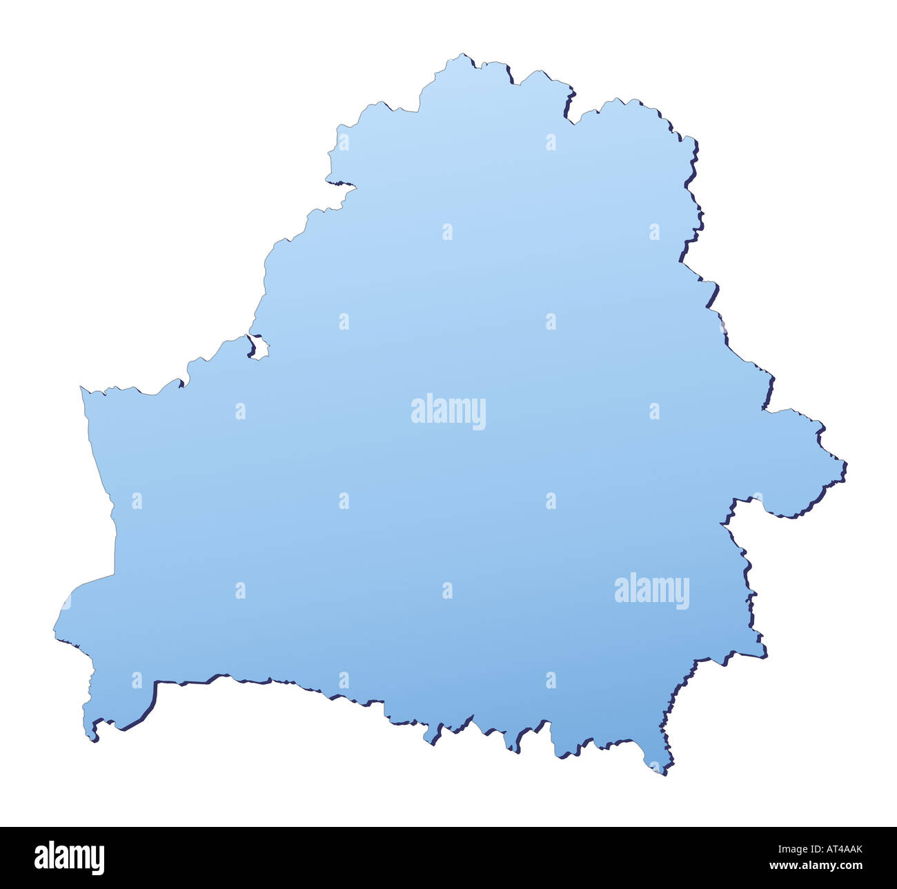 Karte von Belarus Stockfoto