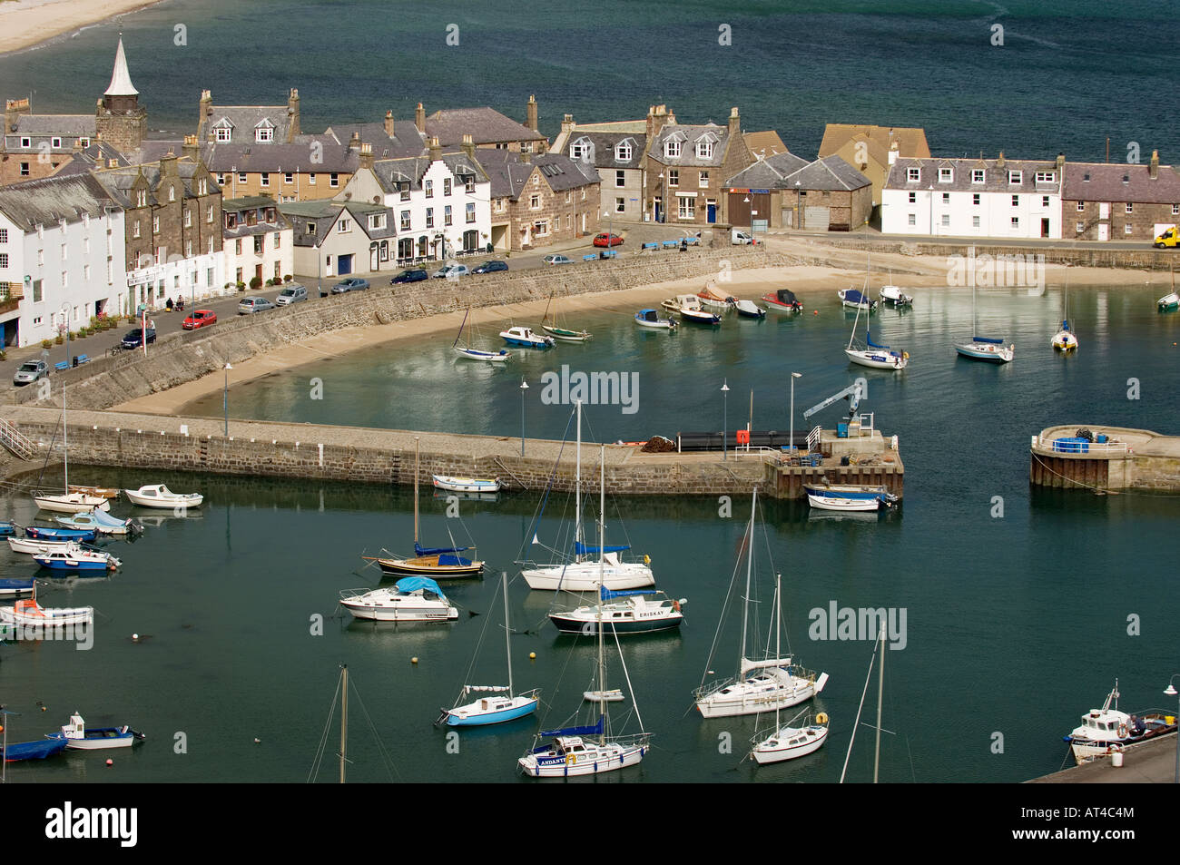 Nordsee Hafen Fischerhafen von Stonehaven in Grampian Region Ost-Schottland, UK Stockfoto